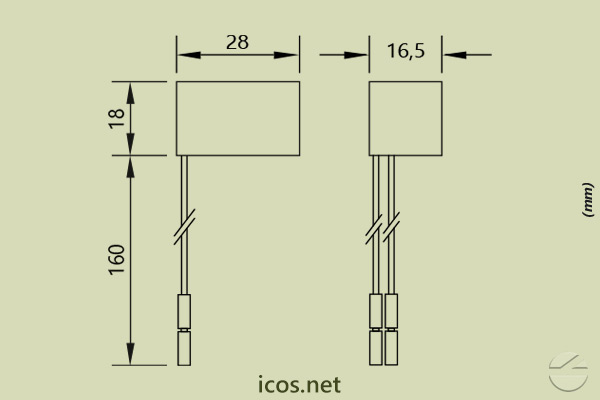 Dimensiones de Filtro Supresor KA12-250 (AC)