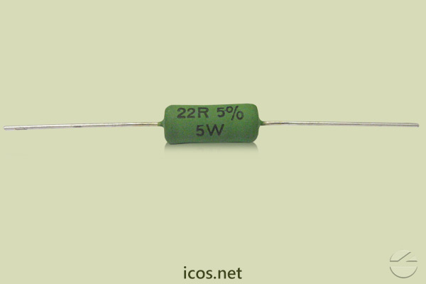 Resistor 22R 5W para la instalación eléctrica de los Sensores de Nivel y Flujo