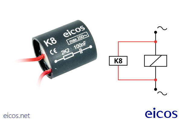 Haga clic para ampliar Cuerpo del filtro supresor de ruido eléctrico K8 Cuerpo del filtro supresor de ruido eléctrico K8