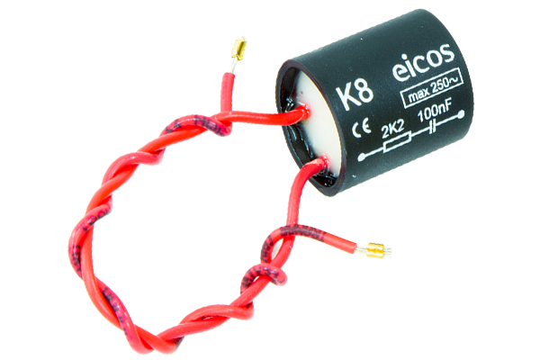 Haga clic para ampliar Filtro Supresor K8 (AC) para Contactores y los Relés de Comando Filtro Supresor K8 (AC) para Contactores y los Relés de Comando