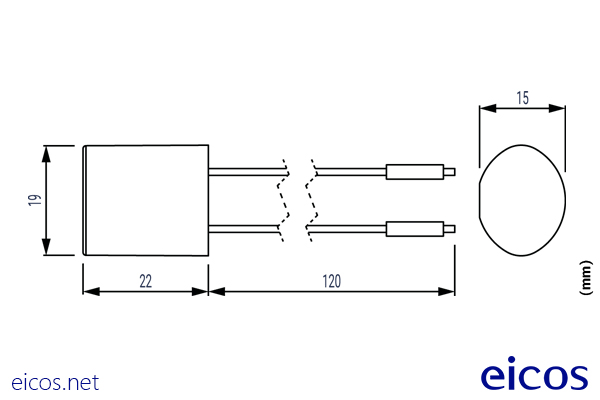 Haga clic para ampliar Dimensiones de Filtro Supresor K8 (AC) para Contactores y los Relés de Comando Dimensiones de Filtro Supresor K8 (AC) para Contactores y los Relés de Comando