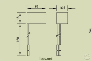 Haga clic para ampliar Dimensiones de Filtro Supresor KA12-250 (AC) Dimensiones de Filtro Supresor KA12-250 (AC)