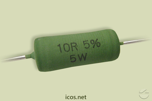 Resistor 10R 5W para la instalación eléctrica de los Sensores