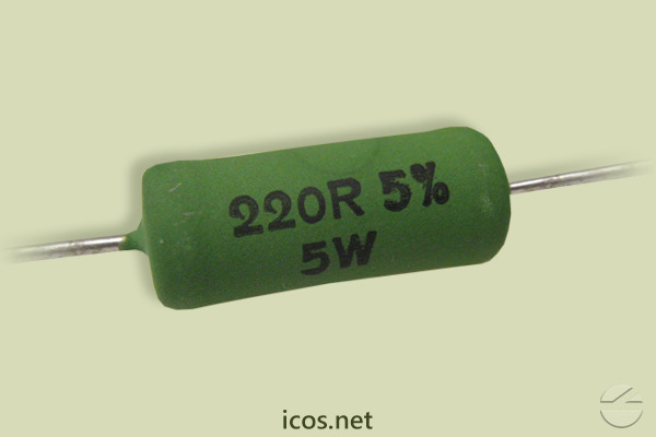 Resistor 220R 5W para la instalación eléctrica de los Sensores