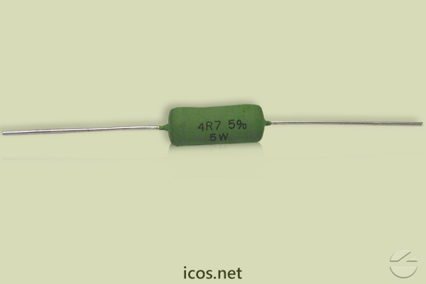 Resistor 4R7 5W para la instalación eléctrica de los Sensores de Nivel y Flujo