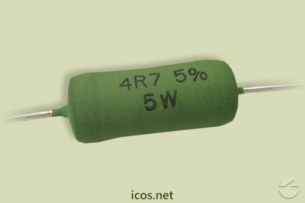 Resistor 4R7 5W para la instalación eléctrica de los Sensores