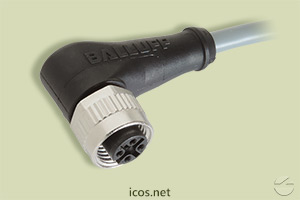 Haga clic para ampliar Conector M12 90° hembra de 4 contactos con cable de 2 metros Conector M12 90° hembra de 4 contactos con cable de 2 metros