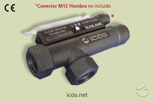 Haga clic para ampliar Sensor de flujo Eicos FA14B04-M12, adecuado para bajos flujos de líquido Sensor de flujo Eicos FA14B04-M12, adecuado para bajos flujos de líquido