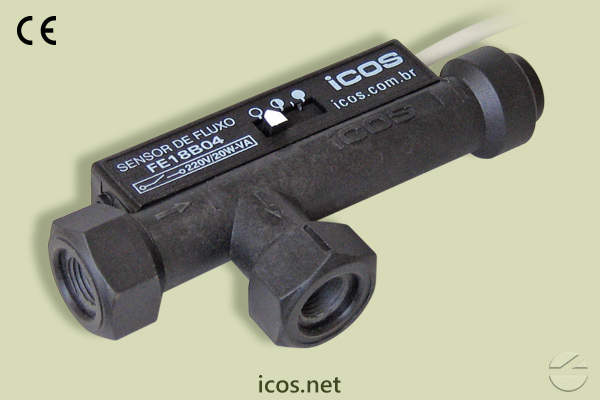 Sensor de flujo Eicos FE18B04, adecuado para bajos flujos de líquido