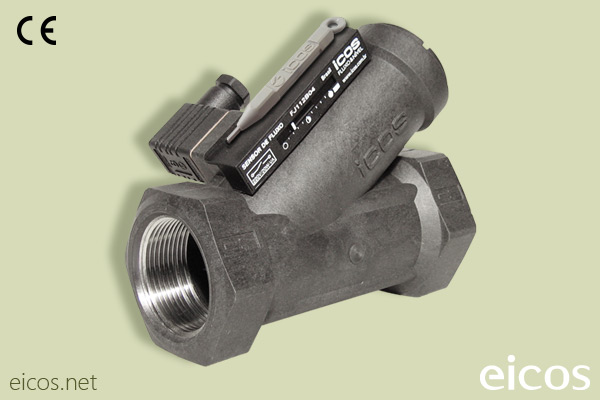 Haga clic para ampliar Sensor de flujo Eicos FJ112B04, adecuado para altos flujos de líquido Sensor de flujo Eicos FJ112B04, adecuado para altos flujos de líquido