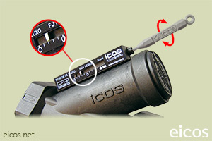 Haga clic para ampliar Ajuste de sensibilidad del sensor de flujo Eicos FJ112B04 Ajuste de sensibilidad del sensor de flujo Eicos FJ112B04