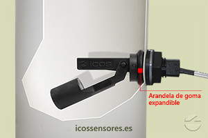Haga clic para ampliar Montaje del sensor de nivel Eicos LA322E-40 Montaje del sensor de nivel Eicos LA322E-40