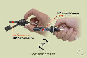 Haga clic para ampliar Funcionamiento NA o NC del sensor de nivel LA322E-40 Funcionamiento NA o NC del sensor de nivel LA322E-40