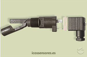 Haga clic para ampliar Montaje de conector DIN con sensor de nivel Eicos LA32NP Montaje de conector DIN con sensor de nivel Eicos LA32NP