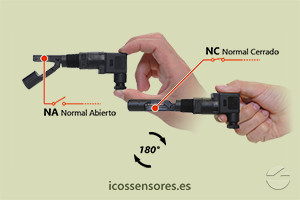 Haga clic para ampliar Funcionamiento NA o NC del sensor de nivel LA32NP Funcionamiento NA o NC del sensor de nivel LA32NP