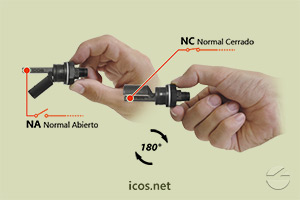 Haga clic para ampliar Funcionamiento NA o NC del sensor de nivel LF322E-M12 Funcionamiento NA o NC del sensor de nivel LF322E-M12