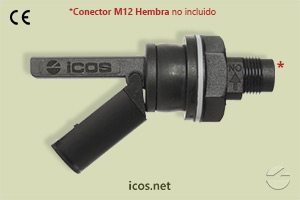 Haga clic para ampliar Sensor de nivel Eicos LF322E-M12 para líquidos Sensor de nivel Eicos LF322E-M12 para líquidos