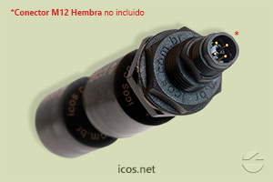 Haga clic para ampliar Plug M12 del sensor de nivel Eicos LD362-M12 Plug M12 del sensor de nivel Eicos LD362-M12