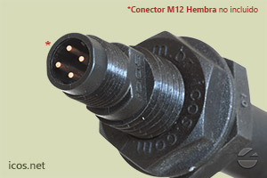 Haga clic para ampliar Plug M12 del sensor de nivel Eicos LE152-1-M12 Plug M12 del sensor de nivel Eicos LE152-1-M12
