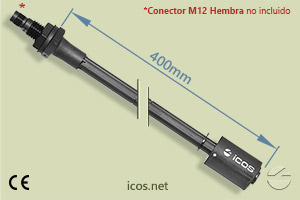Haga clic para ampliar Sensor de nivel Eicos LE401-M12 para líquidos Sensor de nivel Eicos LE401-M12 para líquidos