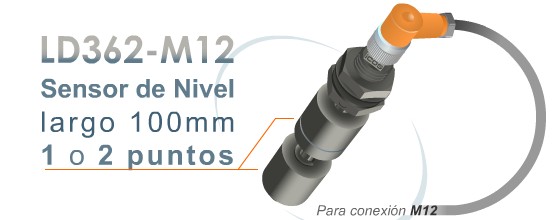 Sensor de Nivel de Tope o Fondo - Varilla 100mm